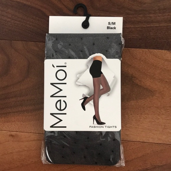 Accessories - NWT black polka dot fashion tights
